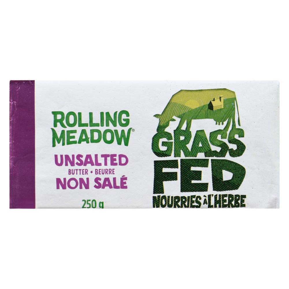 Rolling Meadow Unsalted Grass-Fed Butter (250 grams)