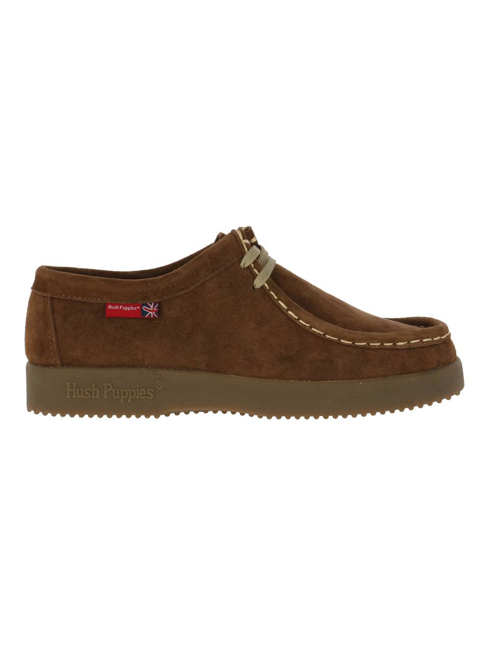 Hush puppies zapato casual navajo cuero mujer café '36,5