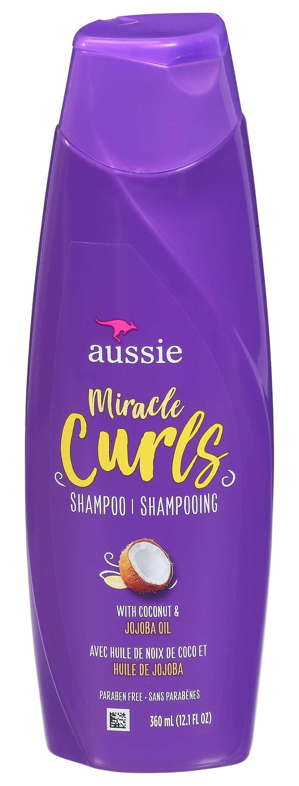 Aussie Miracle Curls Shampoo, Coconut Oil (12.1 fl oz)