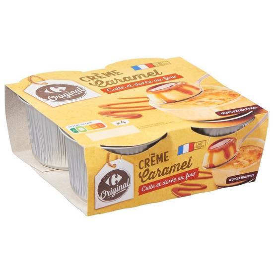 Carrefour Original - Crème caramel cuite et dorée au four