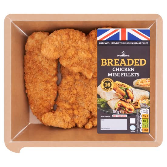 Morrisons Breaded Chicken Mini Fillets (300g)