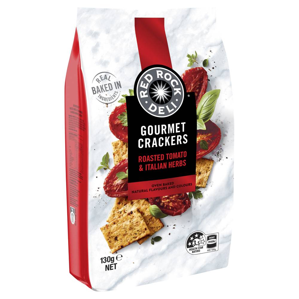 Red Rock Deli Gourmet Crackers Sundried Tomato & Italian Herbs Delivery