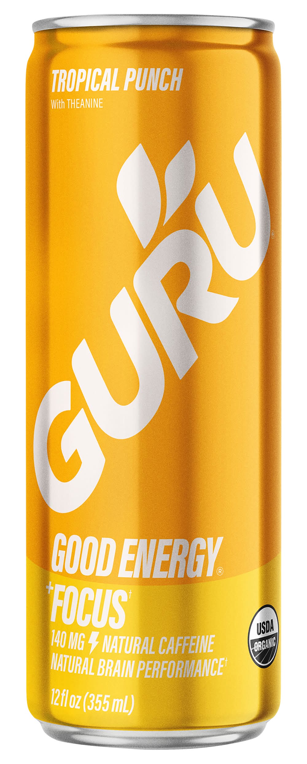 GURU Guayusa Tropical Punch Organic Energy Drink (12 fl oz)