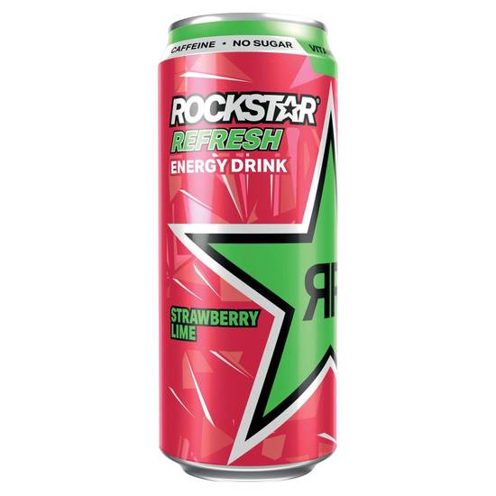 Rockstar Refresh Energy Drink Strawberry Lime 500ml