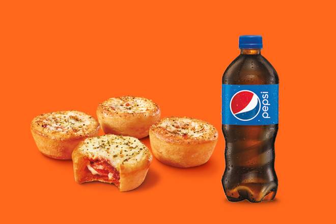 Pepperoni Crazy Puffs and 591ML Pepsi Lunch Combo