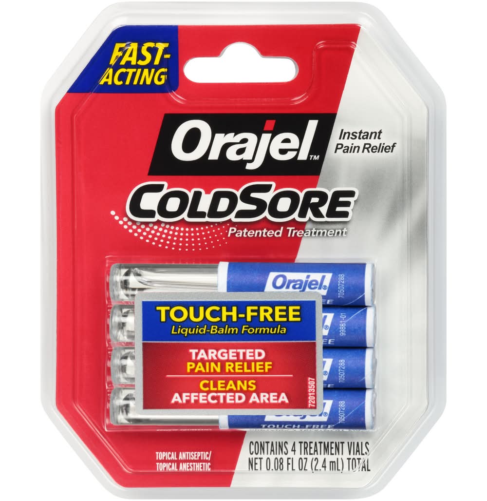 Orajel Cold Sore Opical Antiseptic/Anesthetic Treatment (2.4 ml)