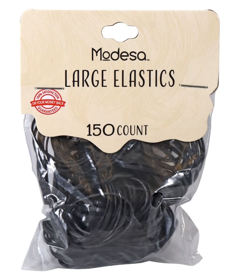 Modesa Hair Elastics, L (150 ct)
