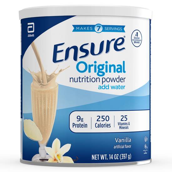 Ensure Original Nutrition Shake Mix, Vanilla - 14.1 oz