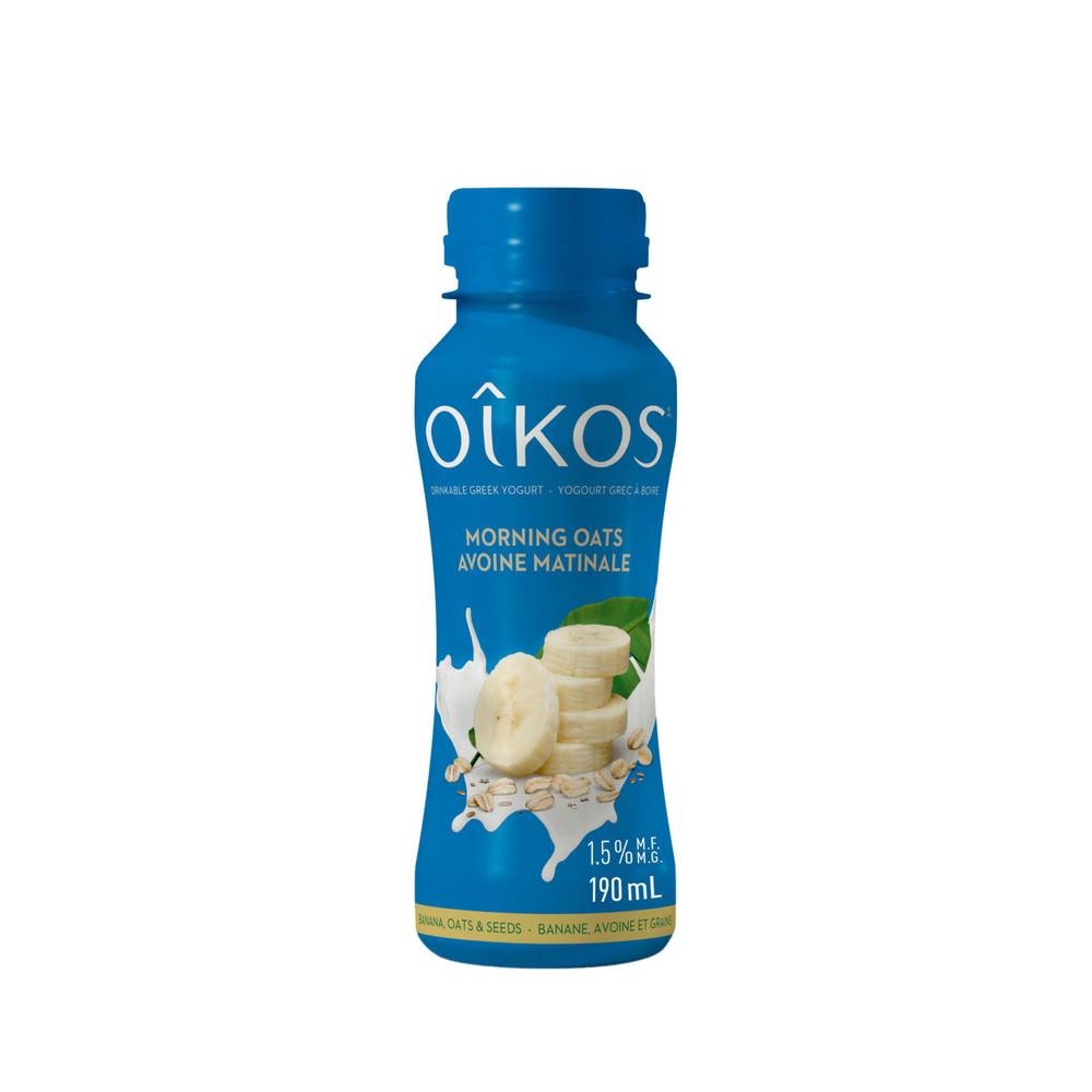 Oikos Morning Oats Drinkable Greek Yogurt Banana (190 ml)