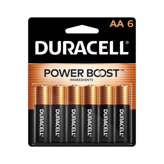Duracell Coppertop AA Alkaline Batteries, 6/Pack