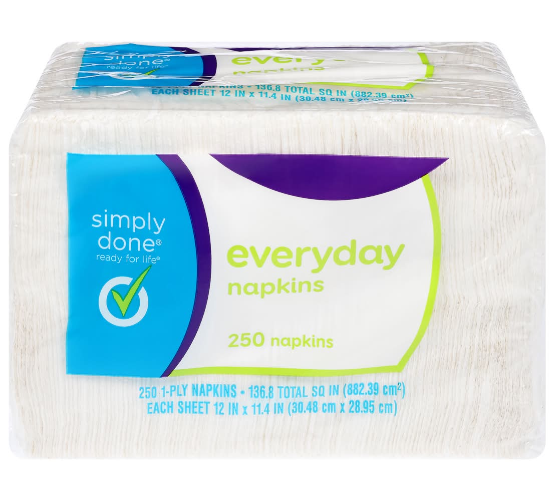 Simply Done Everyday Napkins, 12X12 in (250 ct)