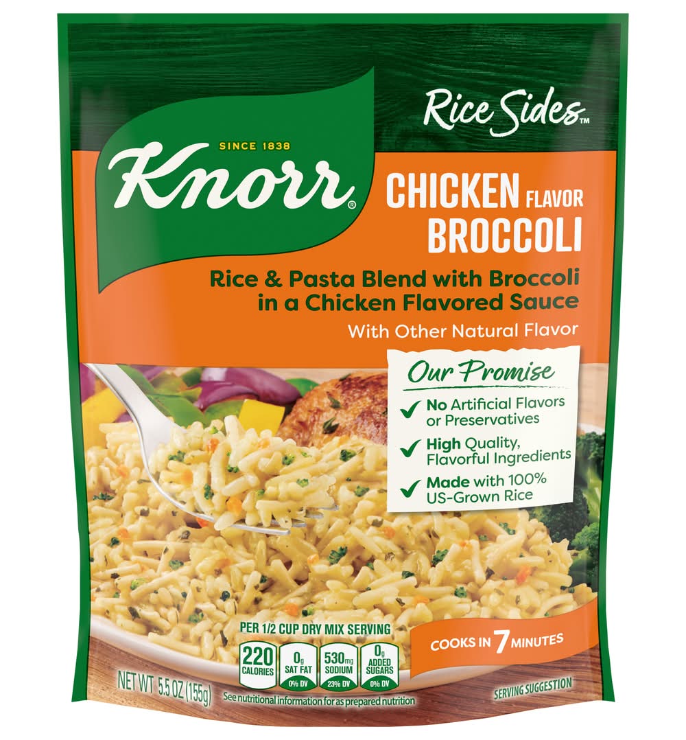 Knorr Rice & Pasta Side Dish, Chicken Broccoli (5.5 oz)