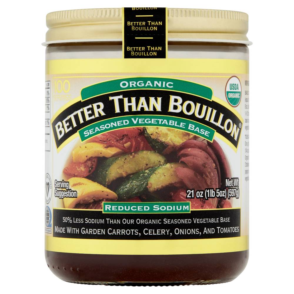 Better Than Bouillon Organic Seasoned Vegetable Base, 21 oz