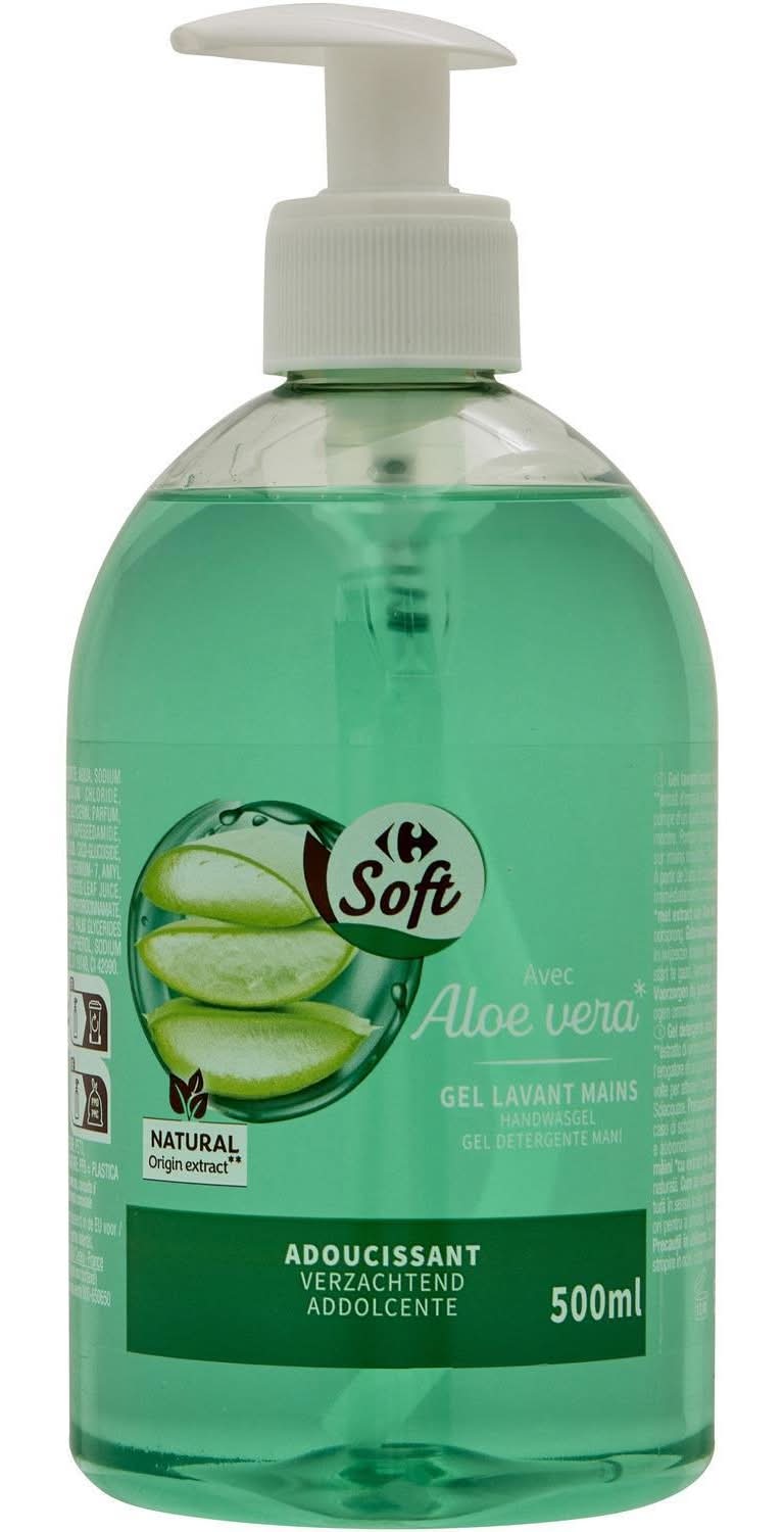 Carrefour Soft - Gel lavant mains, aloe vera (500ml)