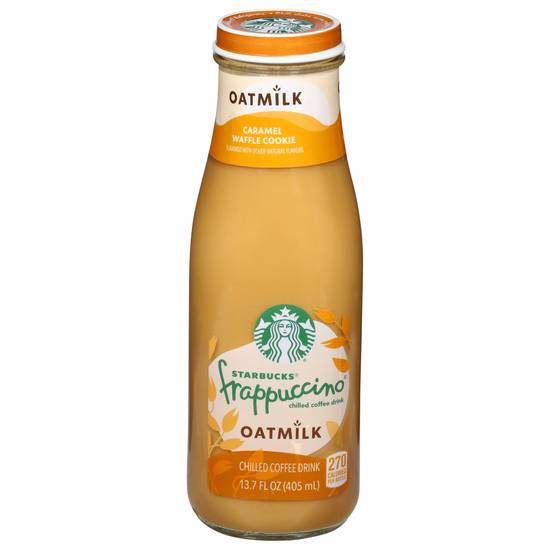 Starbucks Frappuccino Chilled Oatmilk Caramel Waffle Cookie Coffee Drink (13.7 fl oz)