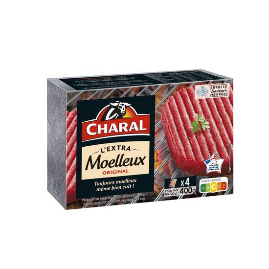 Steaks hachés moelleux original Charal 4x100g