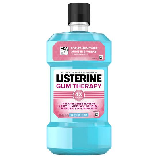Listerine Gum Therapy Antiplaque & Gingivitis Antiseptic Glacier Mint Mouthwash