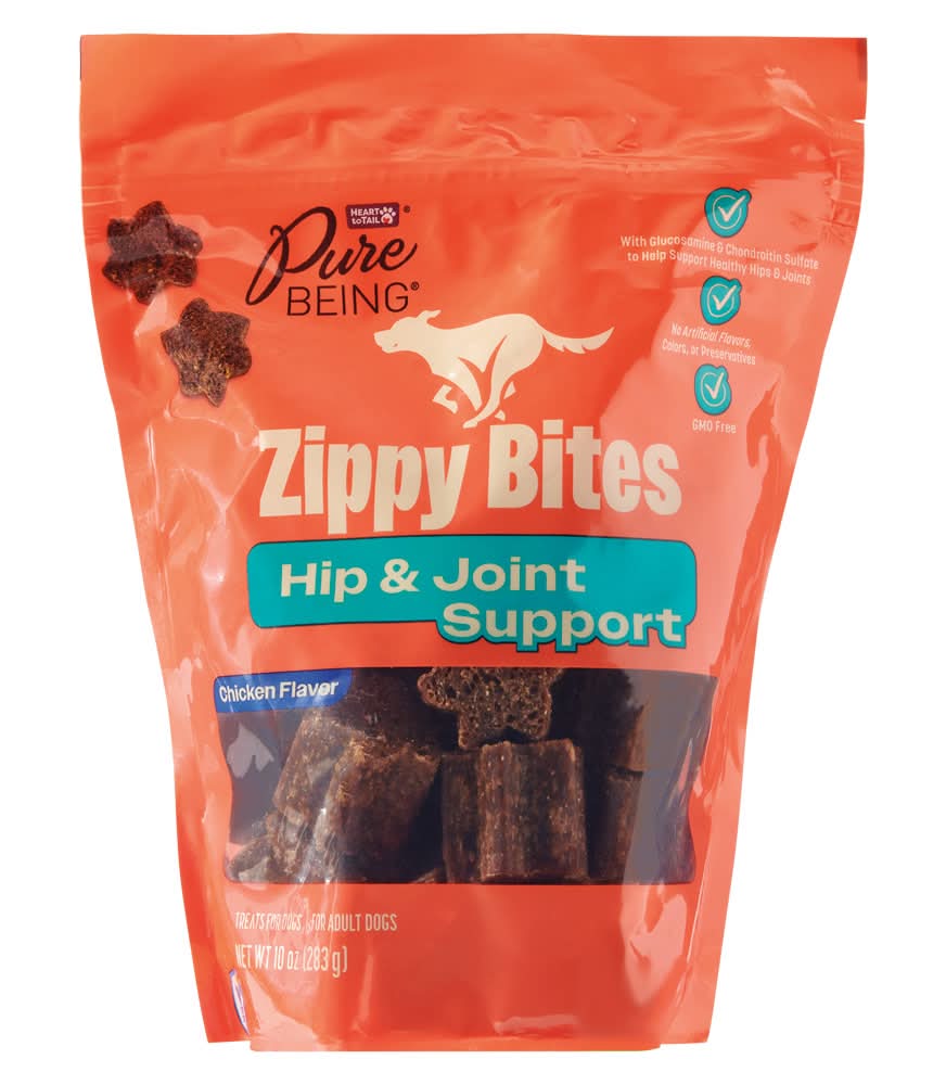 Pure Being Zippy Bite Dog Treat with Hip and Joint Support