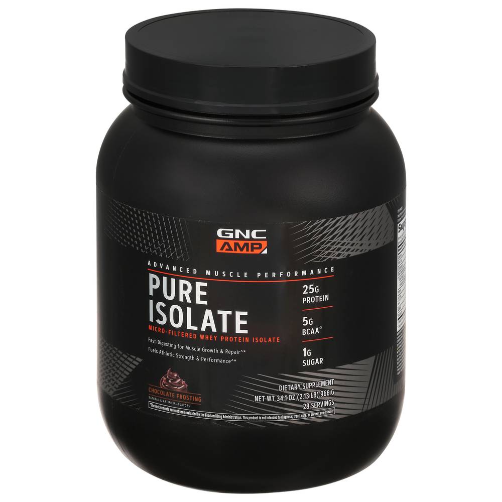 Gnc Amp Pure Isolate (34.1 oz) (chocolate frosting)