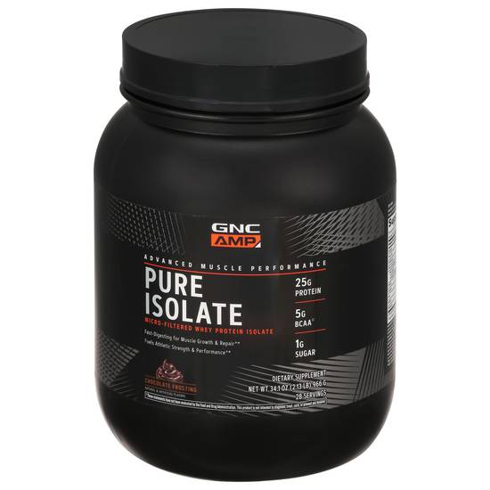 Gnc Amp Pure Isolate (34.1 oz) (chocolate frosting)