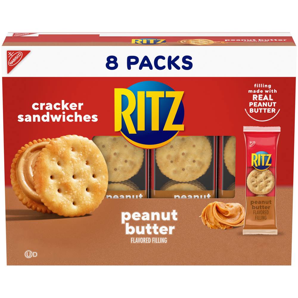 Ritz Cracker Sandwiches, Peanut Butter (8 x 1.38 oz)