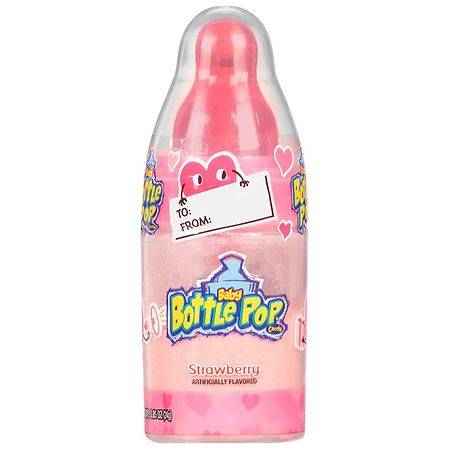 Baby Bottle Pop Valentine Candy Strawberry and Tropical Punch - 0.85 oz