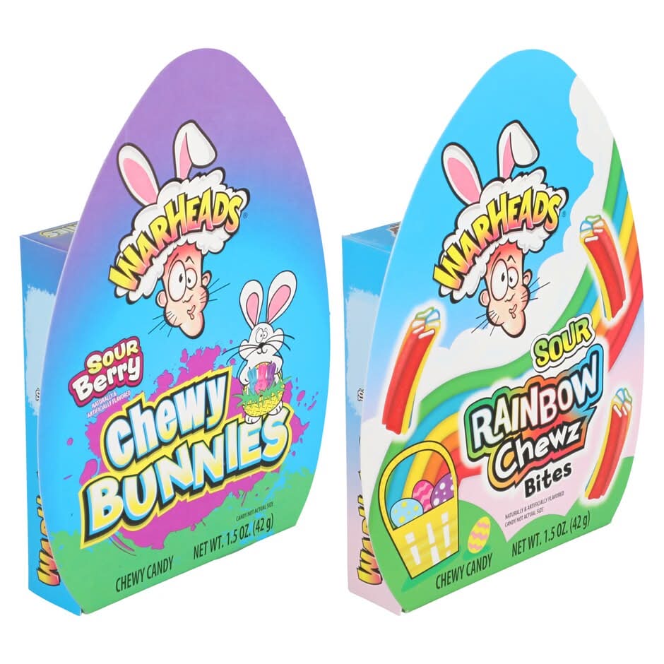 Warheads Easter Chewy Candy, Assorted Flavors, 1-ct.