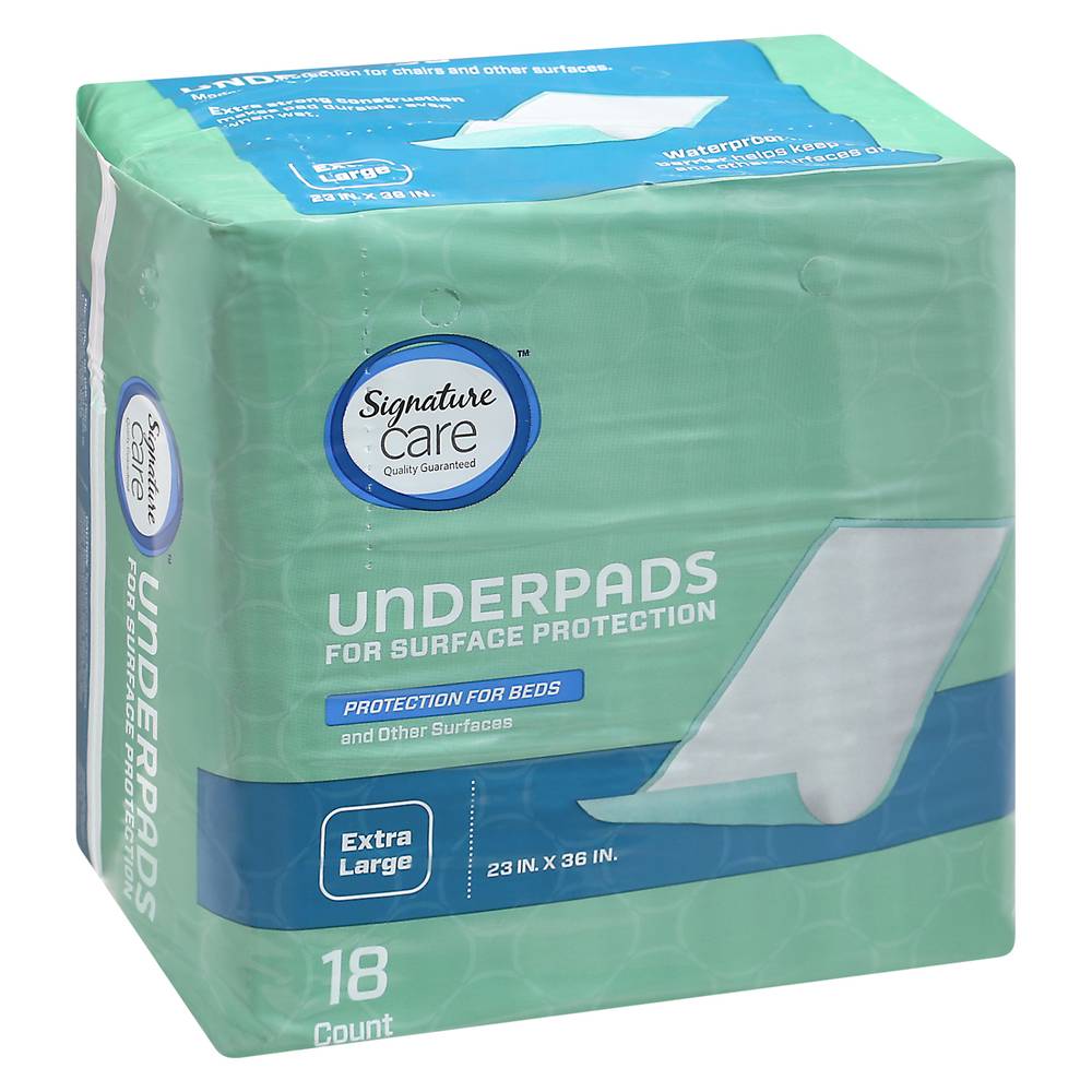 Signature Care 23" X 36" Extra Large Underpads (2.21 lbs)