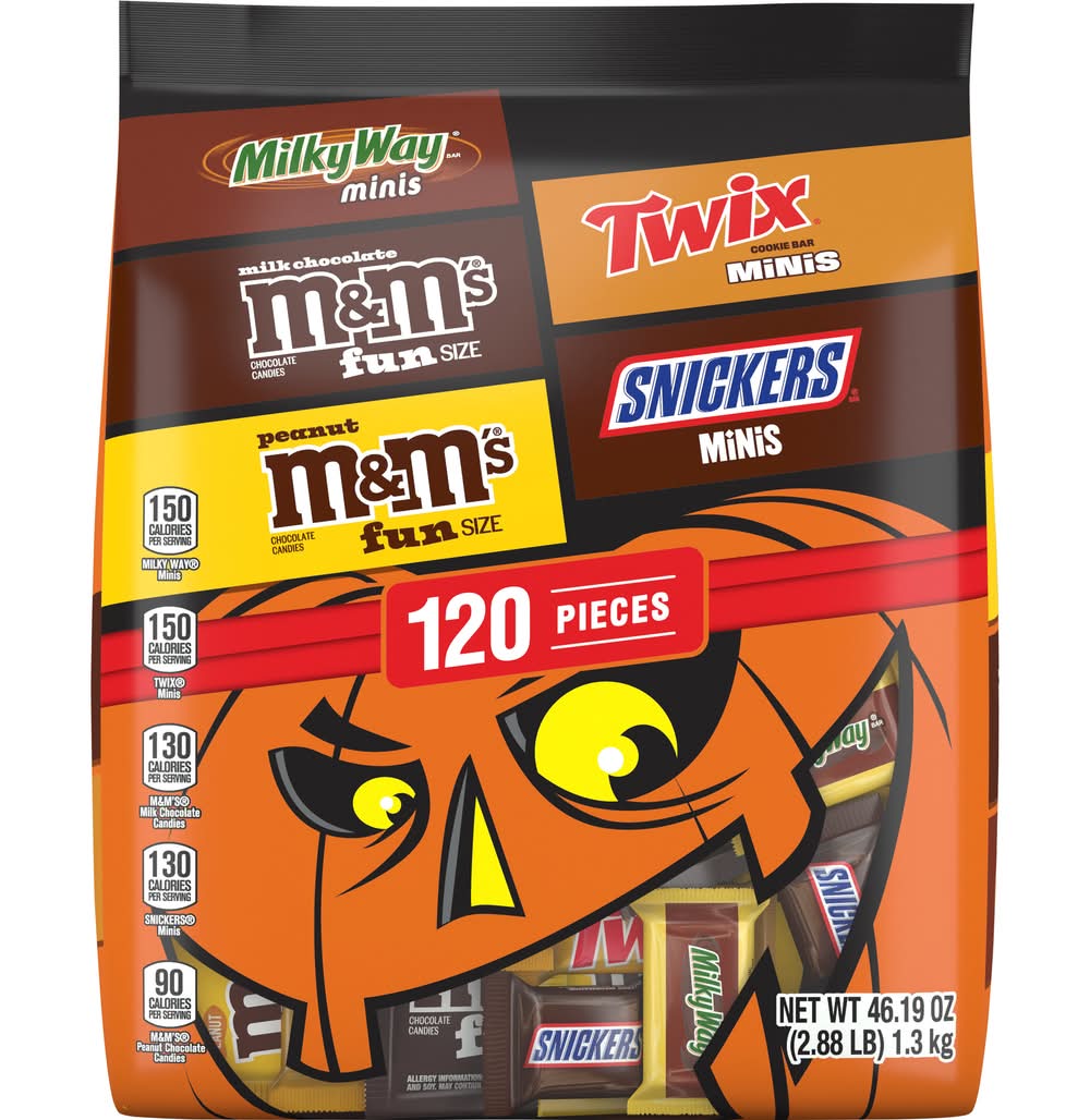 Mars Halloween Chocolate Variety pack Candies (46.19 oz, 120 ct)