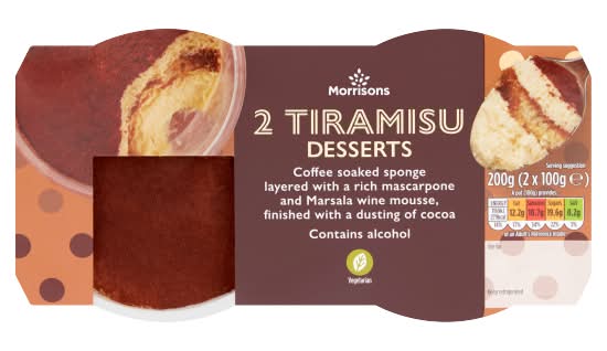 Morrisons Tiramisu Desserts (2 pack)