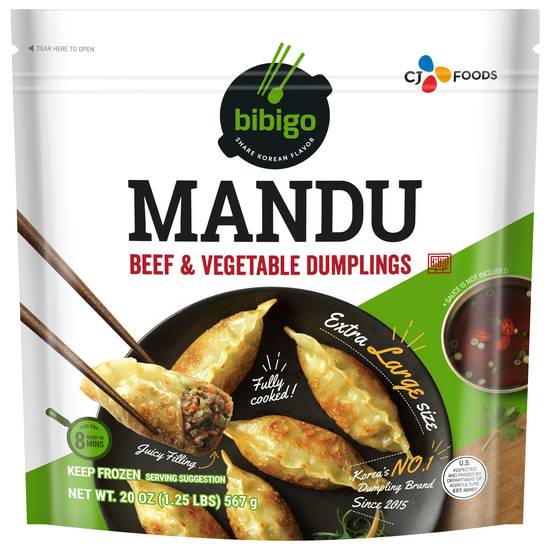 Bibigo Mandu Beef & Vegetable Dumplings