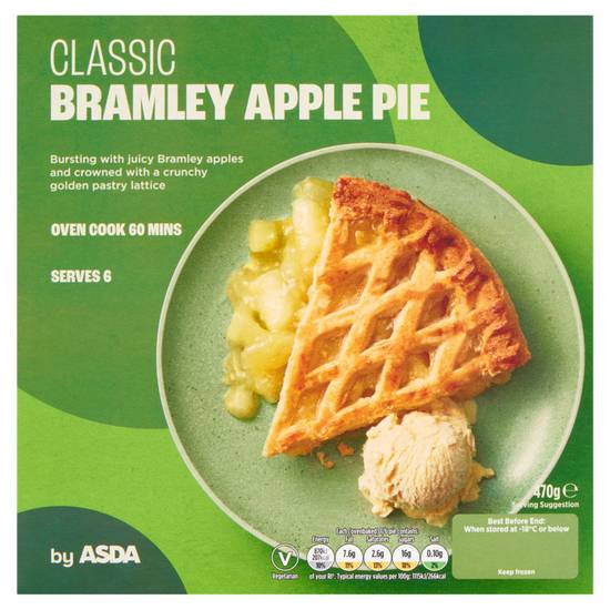 Asda Classic Bramley Apple Pie 470g