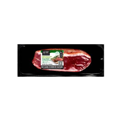 Silver Fern Angus Beef New York Strip Steak Grass Fed Net Carbon Zero - 10 Oz