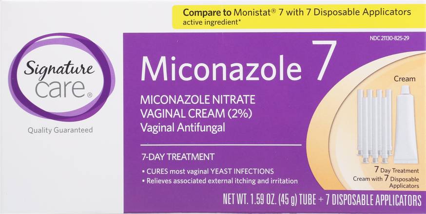 Signature Care Miconazole 7 Day Treatment Vaginal Cream (1 set)