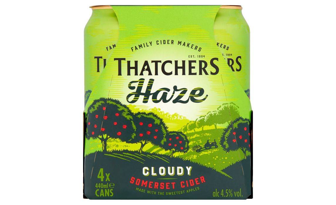 Thatchers Haze Cider 4 X 440ml (392357)