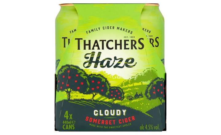 Thatchers Haze Cider Cans 4 x 440ml (392357)