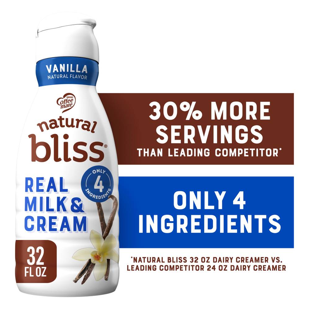 Coffee Mate Natural Bliss Vanilla Flavor Coffee Creamer