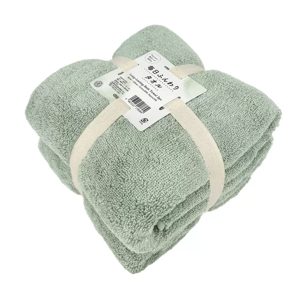 IZAWA TOWEL 毎日ふんわりバスタオルル 60X120ｃm 2枚パック