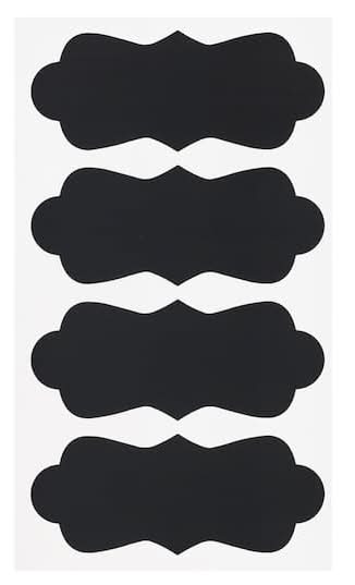 Recollections Elegant Chalkboard Labels, Large, Black (12 ct)