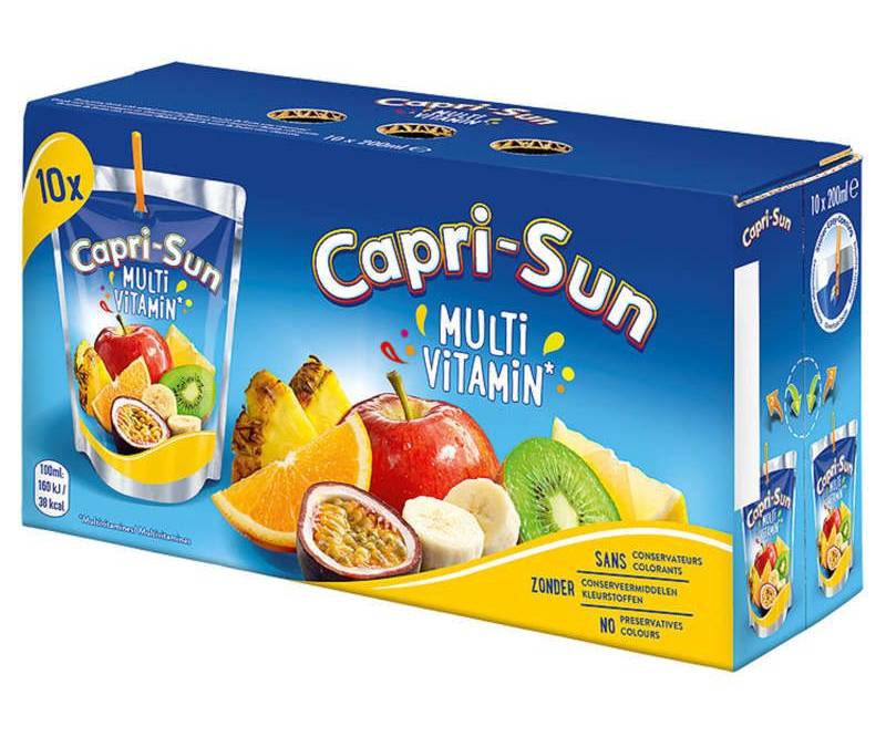 Capri Sun Boisson aux jus de fruits et à l'eau de source - Multi vitamines