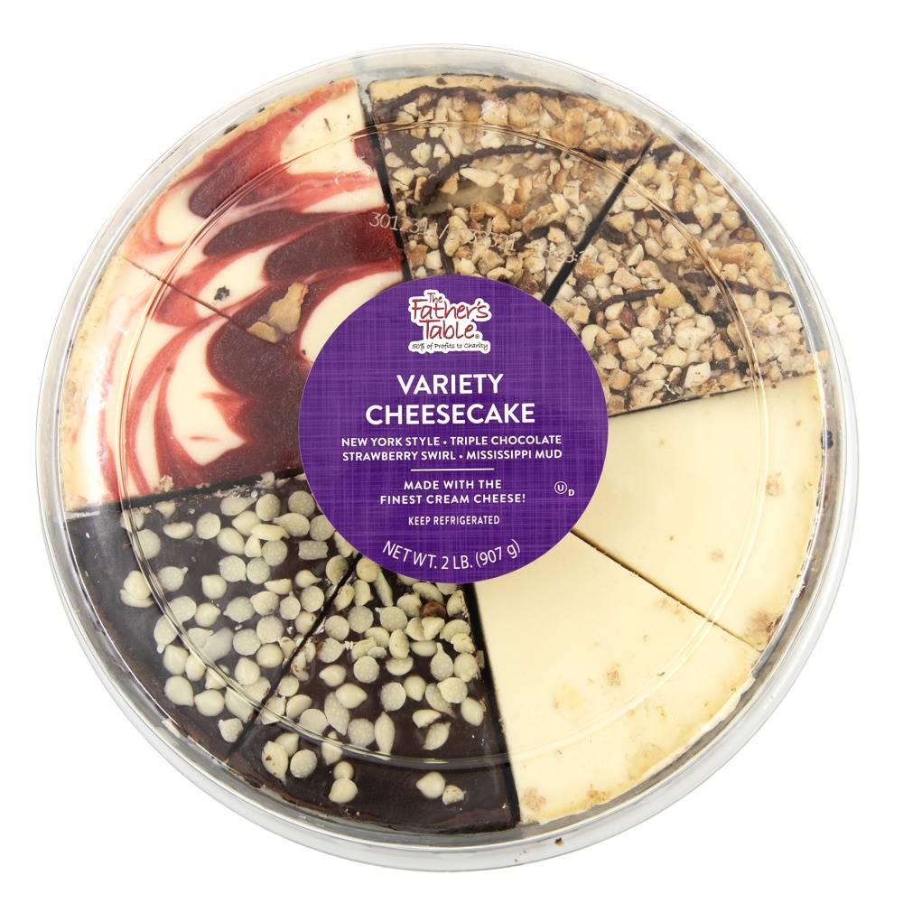 The Father's Table Variety Cheesecake, Assorted (2 lbs, 8 ct)