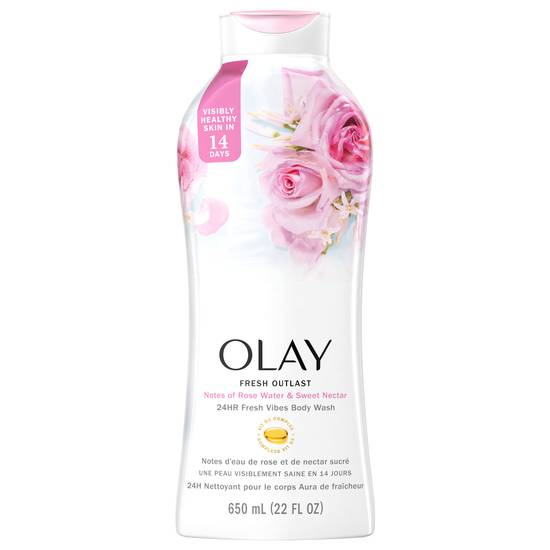 Olay Body Wash Sweet Nectar Rose Water