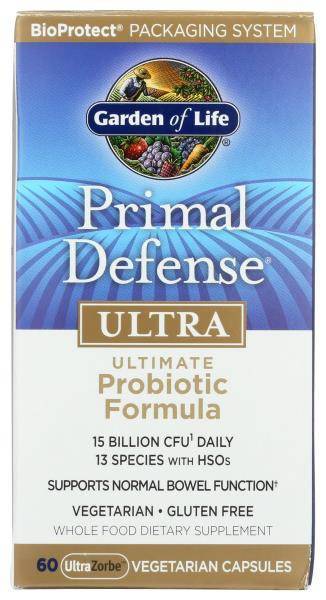 Garden Of Life Primal Defense Ultra Probiotic Formula Supplement Capsules (60 ct)