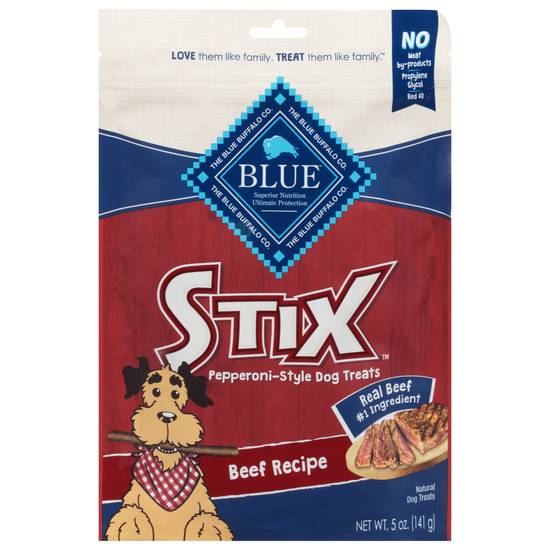 Blue Buffalo Blue Stix Pepperoni Style Beef Recipe Dog Treats
