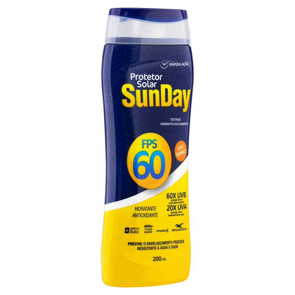 Sunday protetor solar fps60 (200ml)