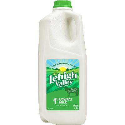 Lehigh 1% Low-Fat Milk Half Gallon