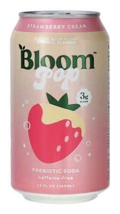 Bloom™ Pop Strawberry Cream Prebiotic Soda 12oz