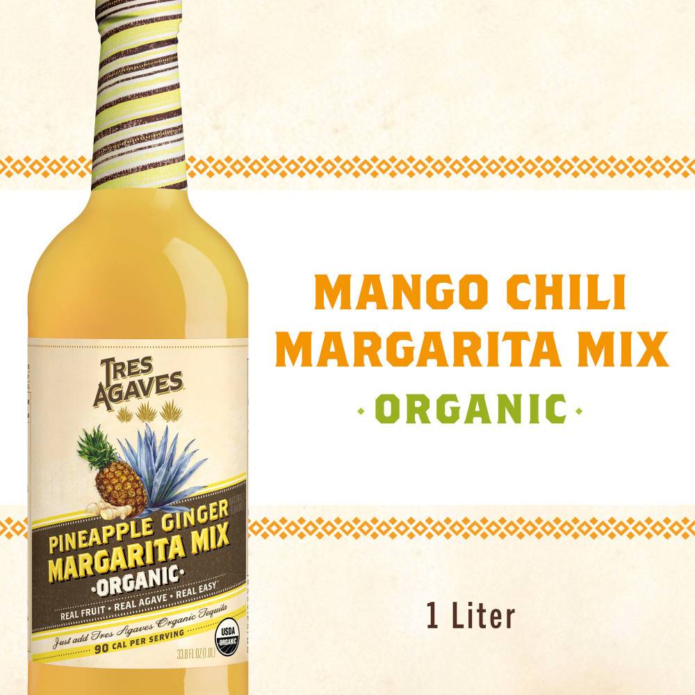 Tres Agaves Organic Mango Chili Margarita (33.79 fl oz)