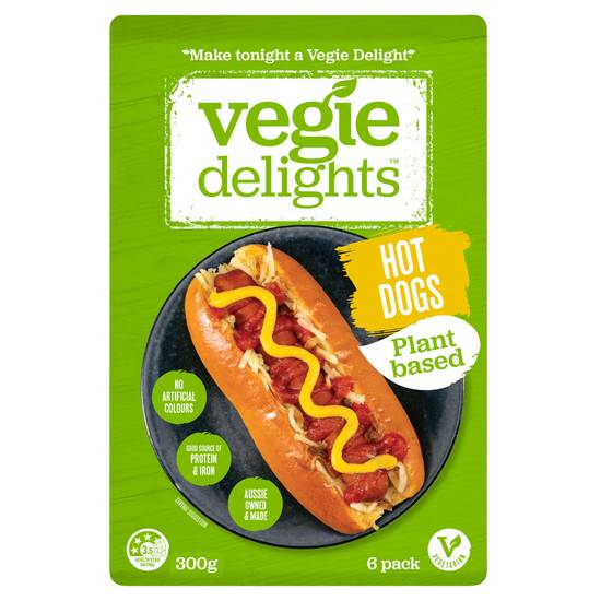 Vegie Delights Plant Based Hot Dogs 300g