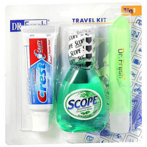 DR. Fresh 3-In-1 Oral Care Travel Kit (3.8 oz)